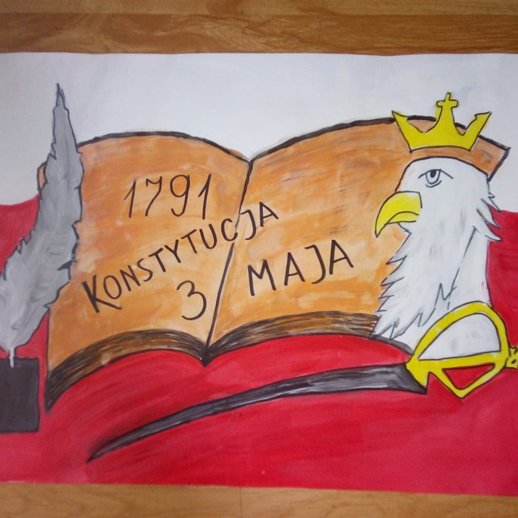 Konstytucja 3 Maja Praca Plastyczna Rocznica Konstytucji 3-Maja w pracach uczniów klasy czwartej - Szkoła