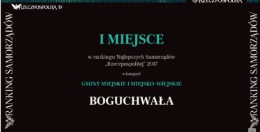 Gmina Boguchwała zwycięzcą Rankingu Samorządów „Rzeczpospolitej”